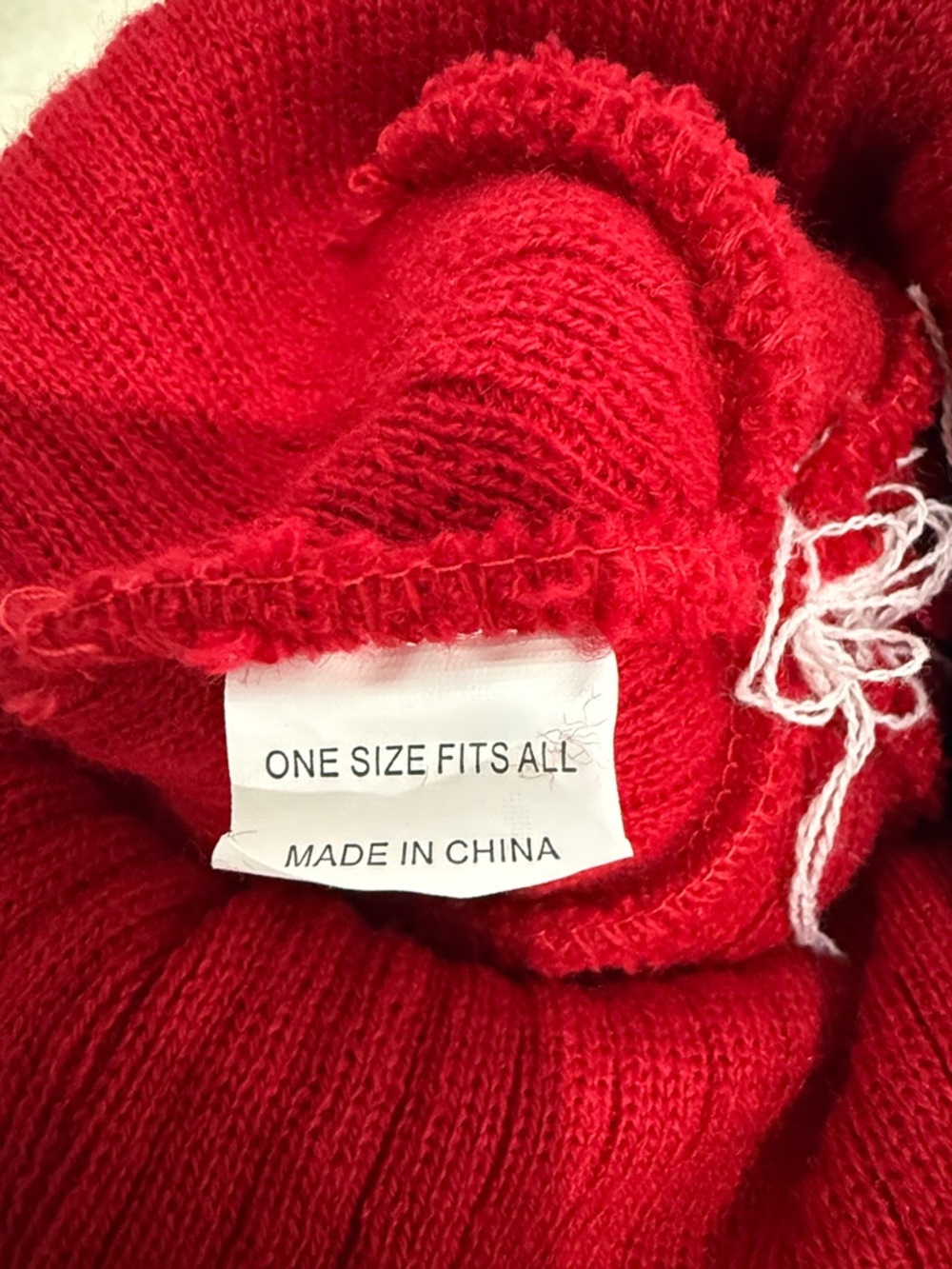 Holiday Pom Pom Beanie - Red "Merry Christmas Ya Filthy Animal" - Picture 5 of 5